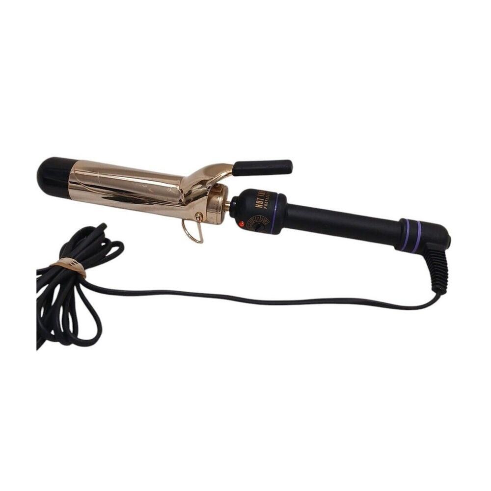 Salon Hot Tools Curling Iron Professional 1.5 Wide Barrel 24K Gold‎ Curls Swivel